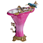 Ваза розового цвета из фарфора с птичкми и цветущими ветвями Garden of Eden варинант исполнения - 2 | Loft Concept в Красноярске