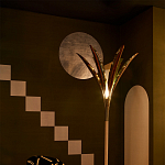 Обои ручная роспись Chez Nina by India Mahdavi Standard colourway on Perfect Green slub silk варинант исполнения - 2 | Loft Concept в Красноярске