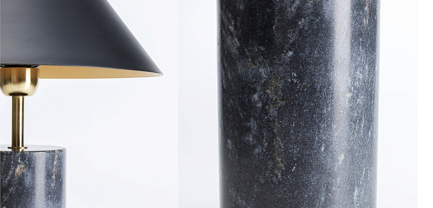 Настольная лампа из темно-синего мрамора - Loft-Concept в Красноярске