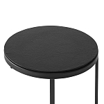 Кофейный столик круглый чёрный Compact Loft варинант исполнения - 3 | Loft Concept в Красноярске