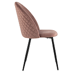 Мягкий стул в велюре пыльно-розового цвета Miruna Chair варинант исполнения - 5 | Loft Concept в Красноярске