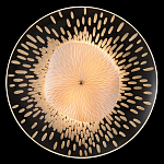 Бра с белым рельефным плафоном и стеклом с рисунком FLOW варинант исполнения - 1 | Loft Concept в Красноярске