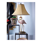 Настольная лампа с абажуром Розовый Фламинго Porcelain Flamingo Lamp варинант исполнения - 2 | Loft Concept в Красноярске
