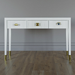 Дизайнерский Письменный стол Elsa Dreams White с тремя ящиками варинант исполнения - 1 | Loft Concept в Красноярске