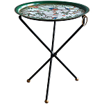 Круглый приставной столик складной Chinoiserie Blooming Garden Side Table варинант исполнения - 1 | Loft Concept в Красноярске