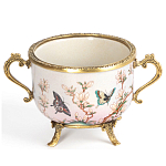 Фарфоровая чаша с бронзовыми элементами Eden Garden варинант исполнения - 1 | Loft Concept в Красноярске