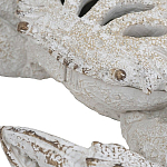 Статуэтка краб с детализированной текстурой в белом цвете Marine Accessories варинант исполнения - 3 | Loft Concept в Красноярске