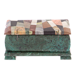 Шкатулка с мозаикой из натуральных камней Stone Casket варинант исполнения - 4 | Loft Concept в Красноярске