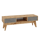 ТВ-тумба с фасадом цвета серый бетон Grace of Furniture  варинант исполнения - 1 | Loft Concept в Красноярске