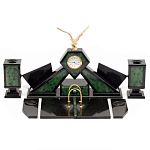 Настольный канцелярский набор из нефрита с декором в виде орла Golden Eagle варинант исполнения - 1 | Loft Concept в Красноярске