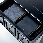 Черная тумба с выдвижным ящиком Monica варинант исполнения - 4 | Loft Concept в Красноярске