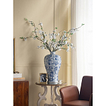 Ваза фарфоровая высокая с синими цветочными мотивами Independence варинант исполнения - 5 | Loft Concept в Красноярске