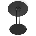 Стол журнальный с круглой столешницей из стекла Gray and Gold Marble варинант исполнения - 6 | Loft Concept в Красноярске