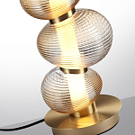 Настольная лампа с 3-мя рифлеными стеклянными шарами Marcelh Light варинант исполнения - 4 | Loft Concept в Красноярске