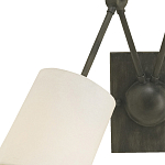 Бра с двумя тканевыми абажурами в форме цилиндра Prerequisites варинант исполнения - 1 | Loft Concept в Красноярске