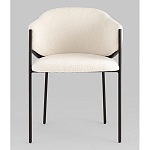 Стул Brace букле белый варинант исполнения - 4 | Loft Concept в Красноярске