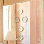 Обои ручная роспись Jharokha Arches Original colourway on pink painted Xuan paper варинант исполнения - 5 | Loft Concept в Красноярске