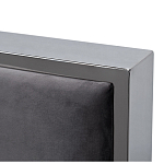 Кровать двуспальная серая с высоким мягким изголовьем Heart of the Bedroom варинант исполнения - 2 | Loft Concept в Красноярске