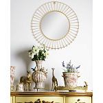 Зеркало круглое настенное в металлической оправе Modern Mirror Space варинант исполнения - 4 | Loft Concept в Красноярске