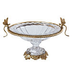 Чаша из прозрачного стекла с рельефным ободком и фигурками стрекоз Eden Garden варинант исполнения - 1 | Loft Concept в Красноярске