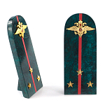 Сувенир Погон МВД из натурального камня змеевик Souvenir Epaulets варинант исполнения - 3 | Loft Concept в Красноярске