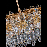 Люстра круглая с декоративными элементами в виде крупных хрустальных цветов Palace Gardens варинант исполнения - 4 | Loft Concept в Красноярске