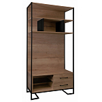 Стеллаж под TV в стиле лофт с открытыми полками и ящиками Urban Style Space варинант исполнения - 1 | Loft Concept в Красноярске