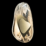 Бра овальное из стекла с золотым элементом Flow Texture  варинант исполнения - 3 | Loft Concept в Красноярске