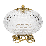 Конфетница из прозрачного рельефного стекла Eden Garden варинант исполнения - 1 | Loft Concept в Красноярске