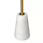 Кофейный столик с круглой столешницей на белом мраморном основании Original Foundation варинант исполнения - 5 | Loft Concept в Красноярске