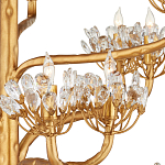 Люстра золотая в виде растения Golden Flower Glade варинант исполнения - 1 | Loft Concept в Красноярске