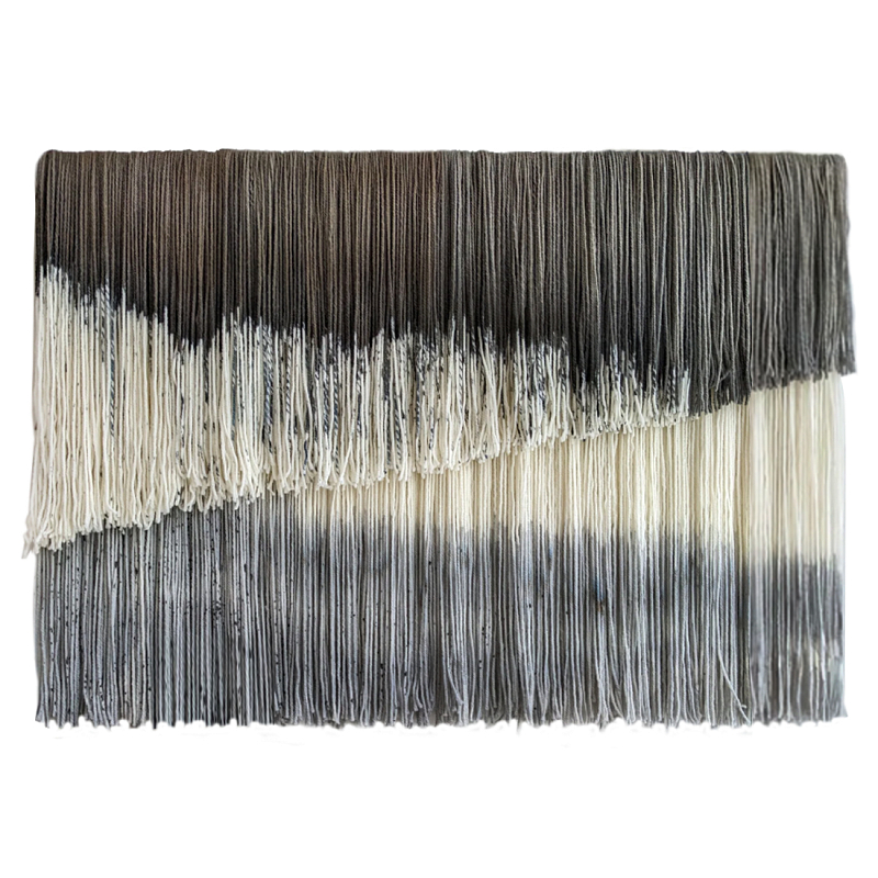 Декор на стену Ваби-Саби Макраме New Beginning Wall decor  Серый Молочный в Красноярске | Loft Concept 