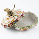 Фарфоровая шкатулка с бронзовой стрекозой Eden Garden варинант исполнения - 4 | Loft Concept в Красноярске