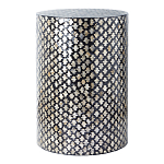 Столик круглый с инкрустацией Laura Black варинант исполнения - 1 | Loft Concept в Красноярске