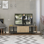 ТВ-тумба с откидной дверцей и 4-мя полками ZITANO TV STAND OAK варинант исполнения - 1 | Loft Concept в Красноярске