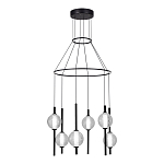 Люстра светодиодная с 6-ю сферическими стеклянными плафонами Splatter варинант исполнения - 1 | Loft Concept в Красноярске