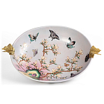 Белое фарфоровое блюдо с изображением бабочек Eden Garden варинант исполнения - 2 | Loft Concept в Красноярске