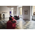 Дизайнерский модульный диван волнистой формы с цветным принтом Poltronova Superonda Sofa варинант исполнения - 9 | Loft Concept в Красноярске