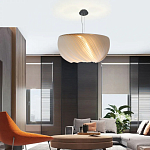 Подвесной светильник с белыми изящными декоративными лепестками Volumetric Petal Lamp варинант исполнения - 5 | Loft Concept в Красноярске