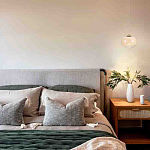 Подвесной светильник с янтарным рифленым стеклянным плафоном Ferm Living варинант исполнения - 7 | Loft Concept в Красноярске