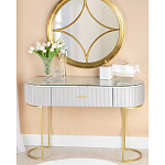 Консоль овальная на золотистых фигруных ножках Wall Console варинант исполнения - 4 | Loft Concept в Красноярске