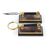 Настольный письменный набор из яшмы и долерита с декором Двуглавый орел Manager Organizer варинант исполнения - 5 | Loft Concept в Красноярске