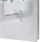 Бра серебряное с фактурным прозрачным абажуром Optical Crystal варинант исполнения - 2 | Loft Concept в Красноярске