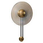 Бра с янтарным стеклянным диском и золотистыми акцентами Savio Glass Disc варинант исполнения - 1 | Loft Concept в Красноярске