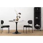 Стул мягкий Alfie Chair черный варинант исполнения - 6 | Loft Concept в Красноярске