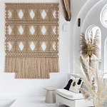 Панно на стену плетеное Макраме бежевый цвет  варинант исполнения - 5 | Loft Concept в Красноярске