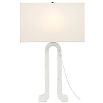 Настольная лампа на арочном корпусе с прямоугольным абажуром One Piece Support варинант исполнения - 2 | Loft Concept в Красноярске