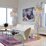 Торшер в виде золотого дерева с листьями FAIRYTREE Light варинант исполнения - 3 | Loft Concept в Красноярске