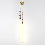 Бра с 2-мя вертикальными акриловыми светодиодными трубками и декоративными шариками PEARLS Suspension варинант исполнения - 1 | Loft Concept в Красноярске