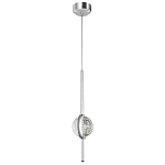 Подвесной светильник с плафоном из хрустального шара Crystal Bubbles Chrome Hanging Lamp варинант исполнения - 2 | Loft Concept в Красноярске